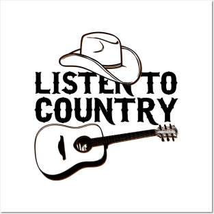 Listen to Country Posters and Art
